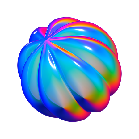 Forma abstracta de calabaza  3D Icon