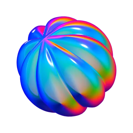 Forma abstracta de calabaza  3D Icon