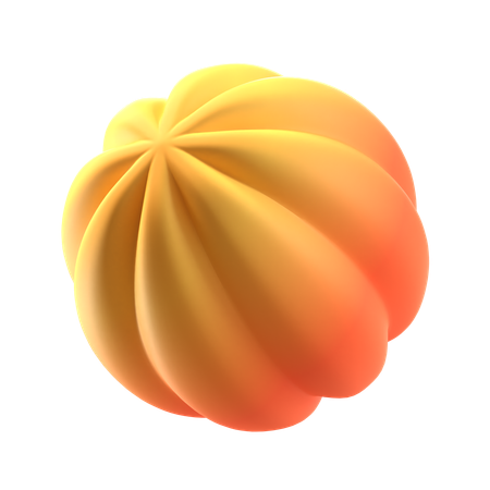 Forma abstracta de calabaza  3D Icon