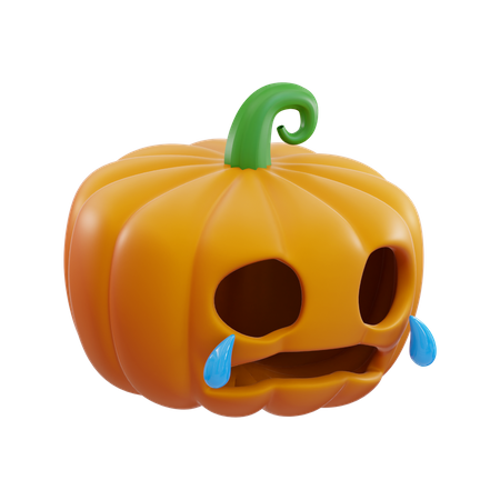 Calabaza llorando  3D Icon