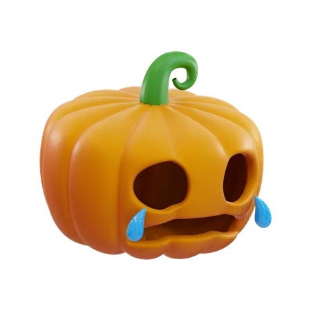 Calabaza llorando  3D Icon