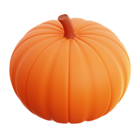 Calabaza naranja  3D Icon