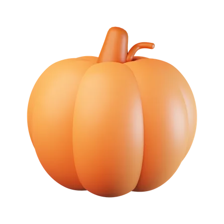 Calabaza naranja  3D Illustration