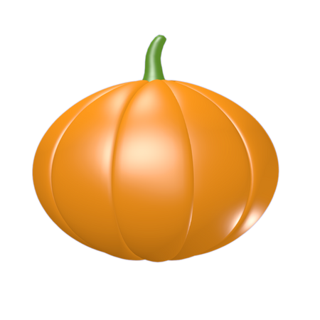 Calabaza naranja  3D Illustration