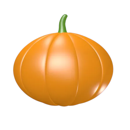 Calabaza naranja  3D Illustration