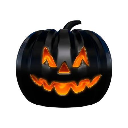 Calabaza negra  3D Icon