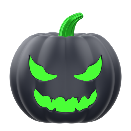 Calabaza oscura de halloween  3D Icon