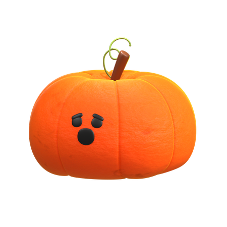 Calabaza sorprendida  3D Icon