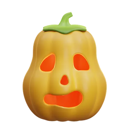 Calabaza triste  3D Icon