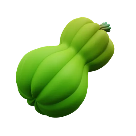 Calabaza verde  3D Icon