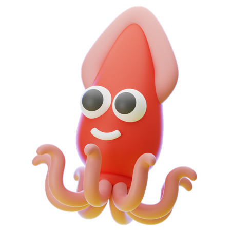 Calamar  3D Icon