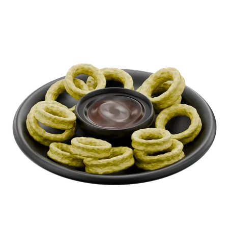 Calamares fritos crujientes  3D Icon