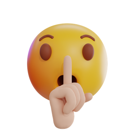 Emoji calando  3D Icon