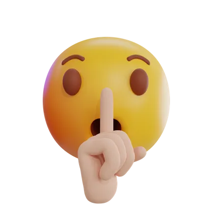 Emoji calando  3D Icon