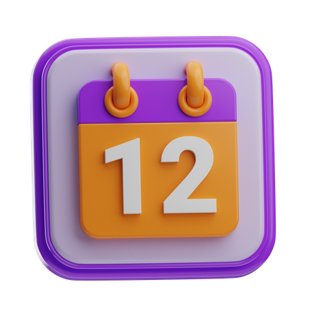 Calandrar  3D Icon