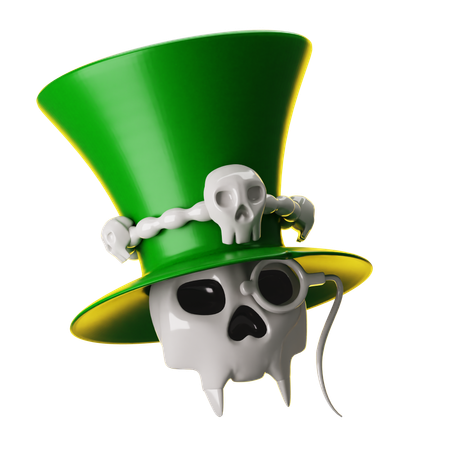 Calavera aterradora  3D Icon