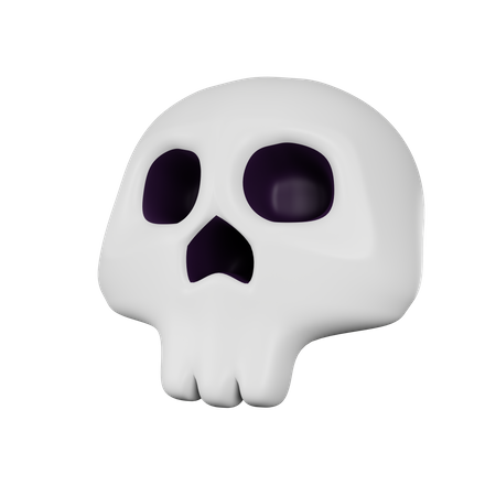 Calavera aterradora  3D Icon