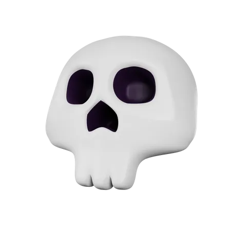 Calavera aterradora  3D Icon