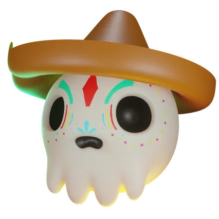 Cabeza de caramelo de calavera  3D Icon