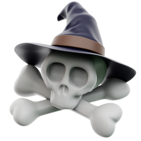 Calavera de bruja  3D Icon