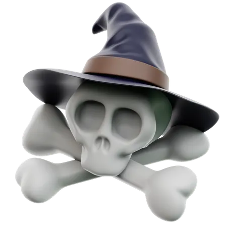 Calavera de bruja  3D Icon