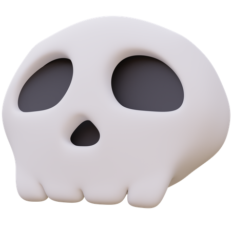 Cráneo de hueso del día de halloween  3D Icon