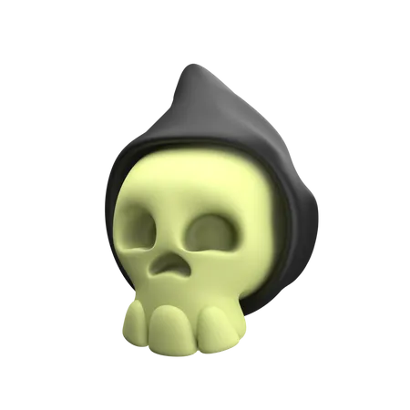 Cráneo de la parca  3D Icon
