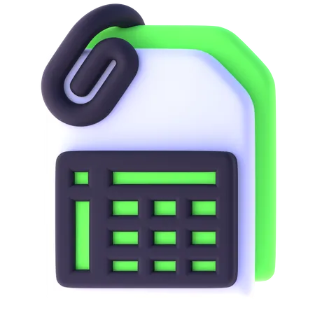 Calc File  3D Icon