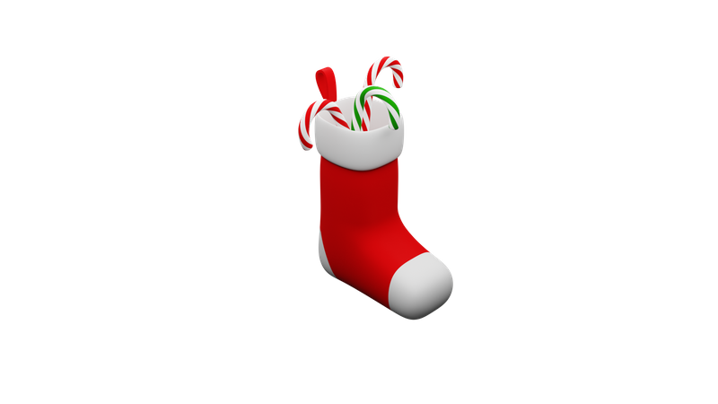 Calcetín de navidad  3D Icon