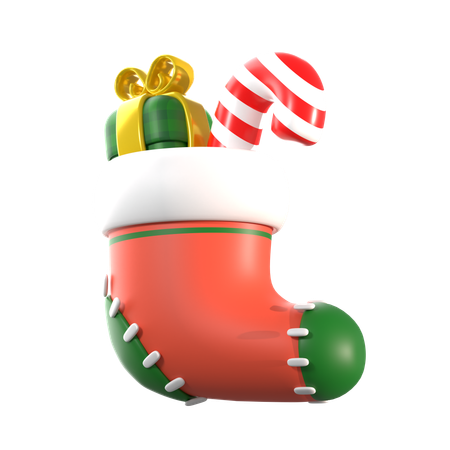 Calcetín de navidad  3D Icon