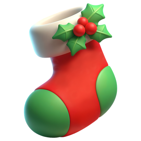 Calcetín de navidad  3D Icon