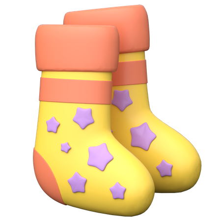 Calcetines de bebé  3D Icon