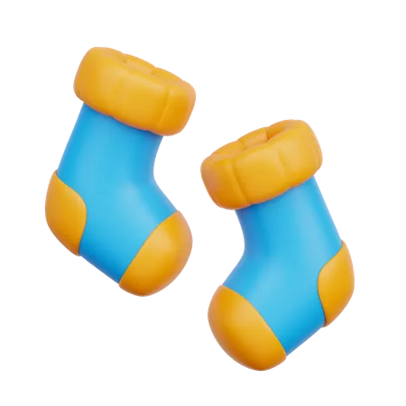 Calcetines de invierno  3D Icon