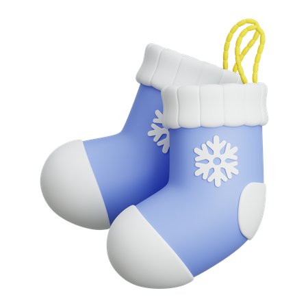 Calcetines de invierno  3D Icon