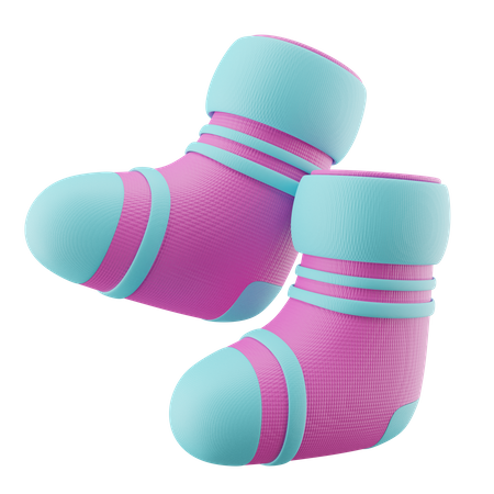 Calcetines de invierno  3D Icon