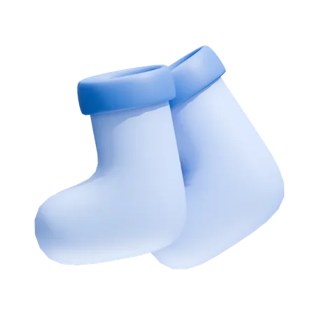 Calcetines de invierno helados  3D Icon