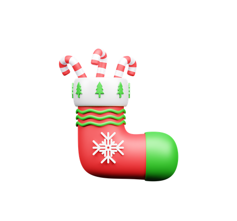 Calcetines de navidad  3D Icon