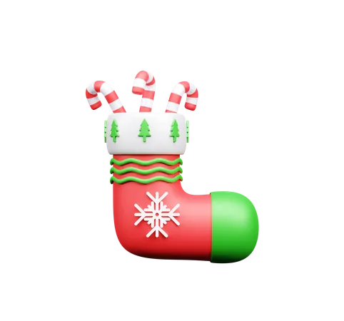 Calcetines de navidad  3D Icon