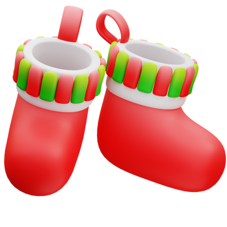 Calcetines de navidad  3D Icon