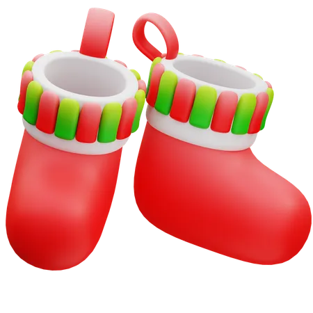 Calcetines de navidad  3D Icon