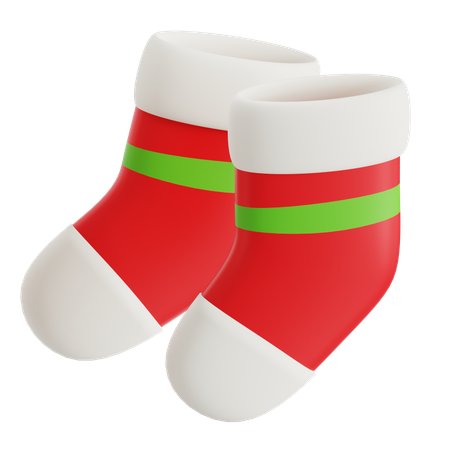 Calcetines de navidad  3D Icon