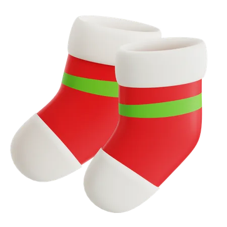 Calcetines de navidad  3D Icon