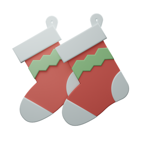 Calcetines de navidad  3D Illustration