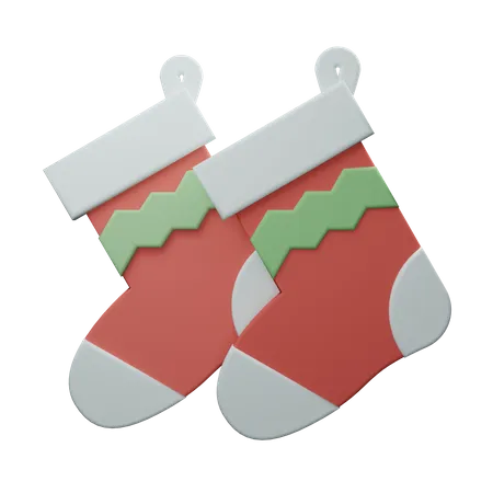 Calcetines de navidad  3D Illustration