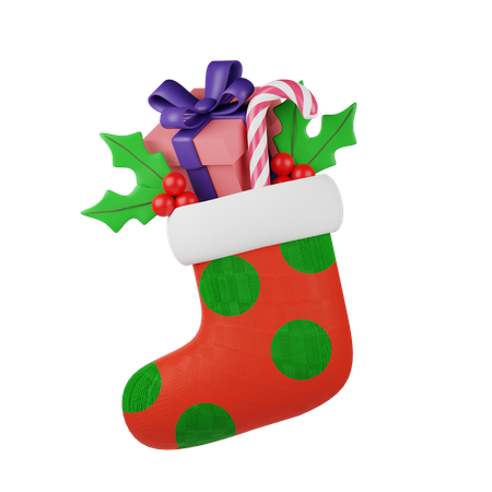 Calcetines de navidad  3D Icon