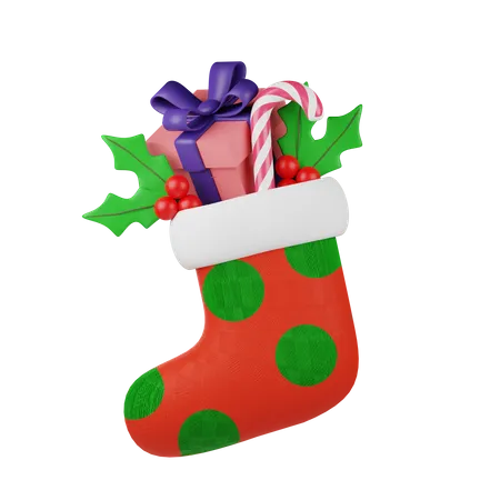 Calcetines de navidad  3D Icon