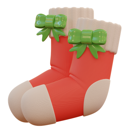 Calcetines de navidad  3D Icon