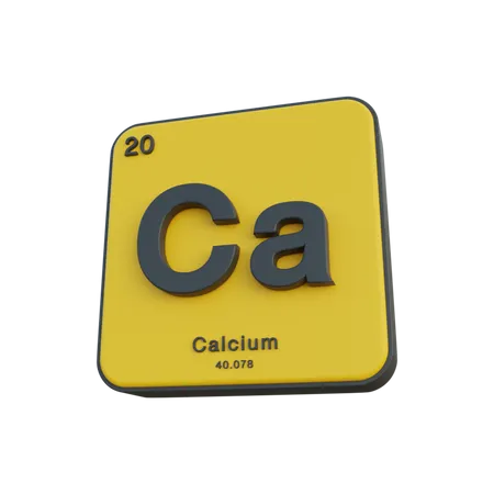 Calcium  3D Illustration