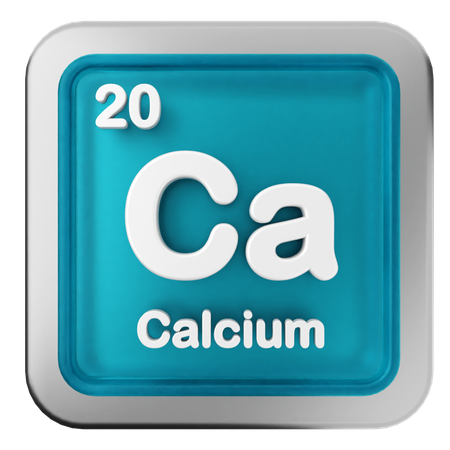 Tableau périodique du calcium  3D Icon