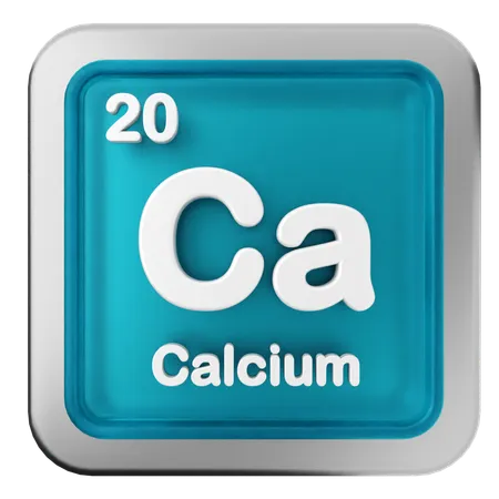 Tableau périodique du calcium  3D Icon